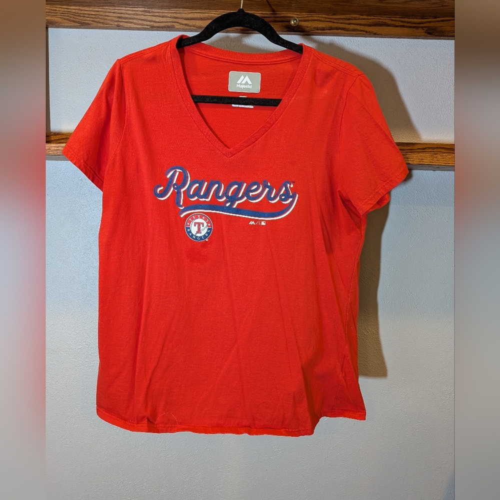 Texas Rangers V-Neck Tee